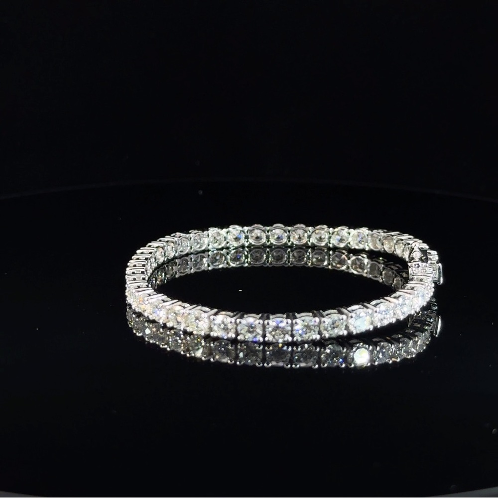 10 carat lab grown diamond CVD Tennis Bracelet 14k white gold EF /VVS2 VS1